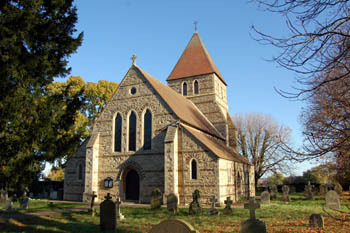 Moggerhanger Church from the west November 2007
